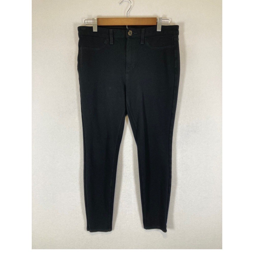 Classic Chic Lauren Conrad Women Med Black High Stretch 5-Pocket Skinny Leggings
